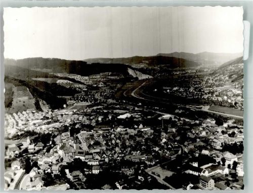 Haslach Blick auf die Stadt Kirche Ort handschriftlich Foto Original aus Archiv eines Ansichtskartenverlags