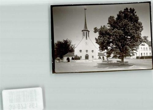 Saulgau Kirche Ort handschriftlich Foto Original aus Archiv eines Ansichtskartenverlags