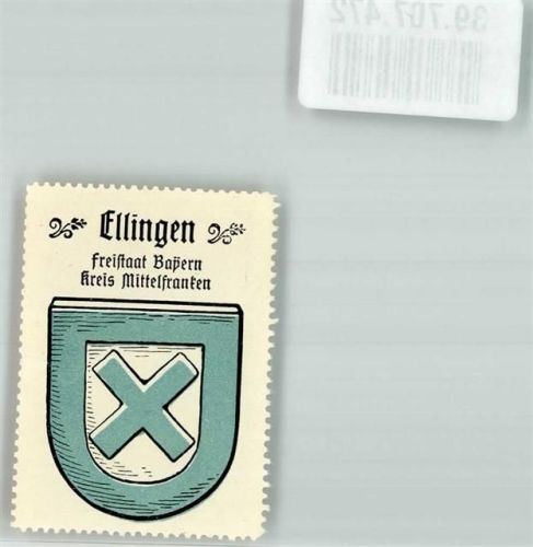 91792 W8836 Ellingen , Bay Vignette Wappen