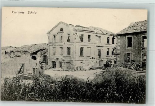 Combres 1914 Schule Trümmer Feldpost WK I V.Reservekorps