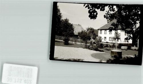 Buchenberg Kleine Parkanlage mit Brunnen Foto Original aus Archiv eines Ansichtskartenverlags Ort handschriftlich