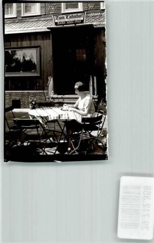 Netphen Foto Original aus Archiv eines Ansichtskartenverlags Gasthaus zum Lahnhof Ort handschriftlich