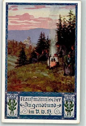 1920 Kaufmännischer Jugendbund im VDH Lagerfeuer
