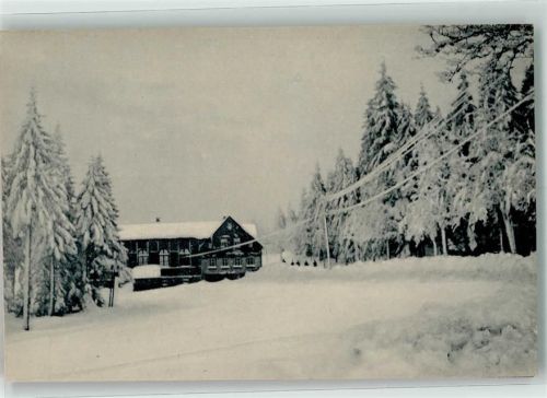 Mühlleithen Winter Gasthaus Buschhaus