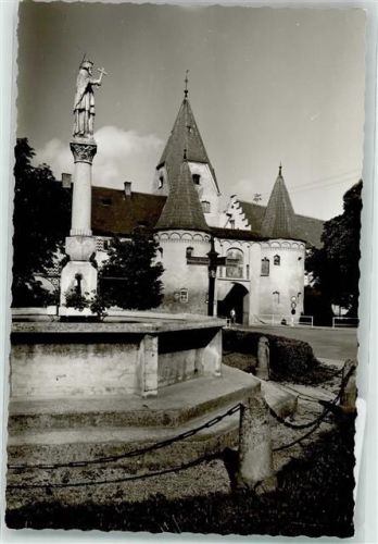 Weißenhorn Denkmal Brunnen Ort handschriftlich Foto Original aus Archiv eines Ansichtskartenverlags