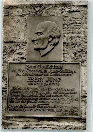 Hilchenbach Denkmal Gedächtnistafel Ebert Jung