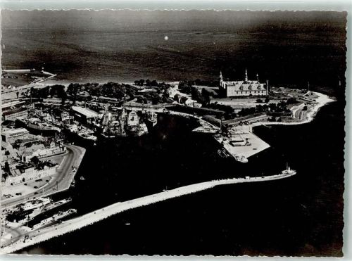 Helsingör Fliegeraufnahme Hafen