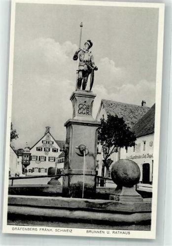 Gräfenberg Denkmal Brunnen Rathaus