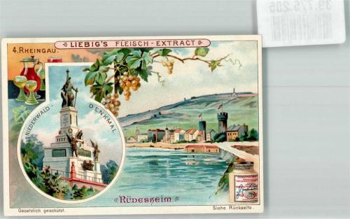 Rüdesheim Liebig`s Fleisch-Extract in Zinntuben Niederwald-Denkmal