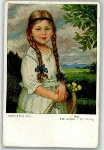 Petit Mignon Porträt Kind mit Zöpfe