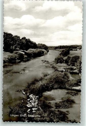 Lingen Das seichte Ufer der Ems