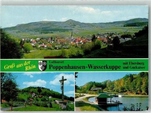Poppenhausen 1986 Ebersburg Guckaisee Kreuz Denkmal