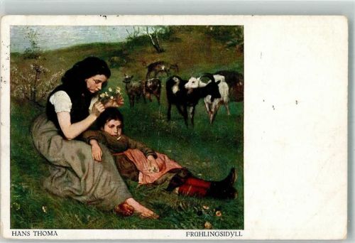 Kinder Ziegen Frühlingsidyll Verlag Bard Nr.134
