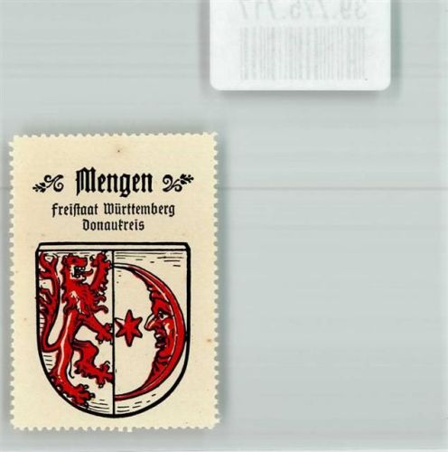 Mengen Freistaat Württemberg Donaukreis