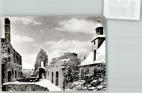 Langen Winter Ruine Ort handschriftlich