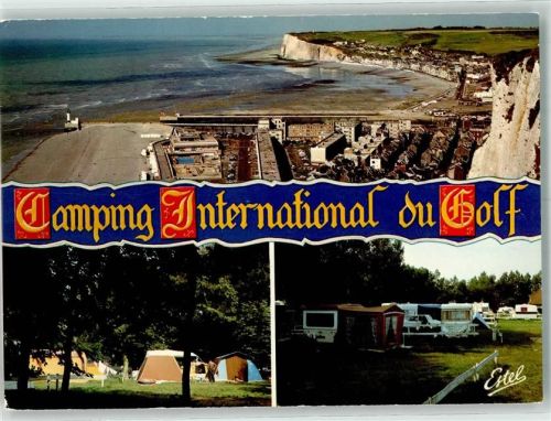 76470 Le Treport Foto AK Camping International d gold
