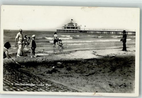Blankenberghe 1934 Schwimmbad Strand Seebrücke Le Pier