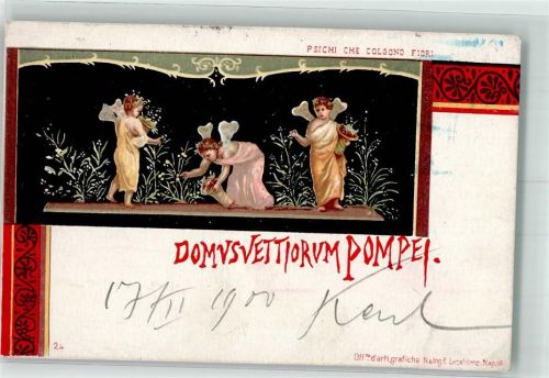 Napoli Domvsvettiorum Pompei Psichi che colgono fiori
