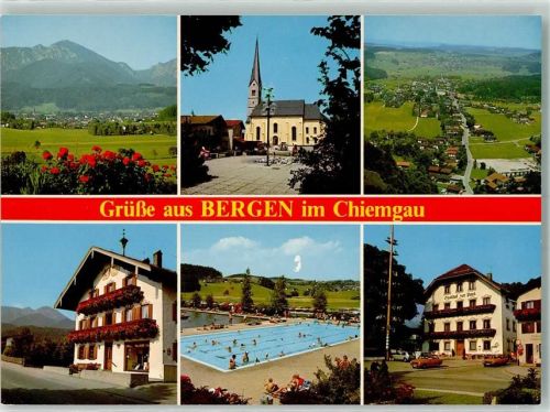 Bergen Schwimmbad Gasthaus zur Post Kirche
