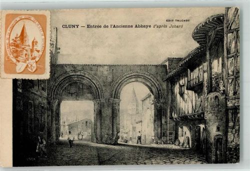 Cluny 1910 Kirche Entreè de l`Ancienne Abbaye Vignette
