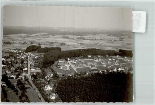 Schledehausen Fliegeraufnahme des Ortes Foto Original aus Archiv eines Ansichtskartenverlags Ort handschriftlich