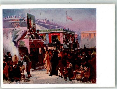 sign. Makovsky, C. Winter Marktszene