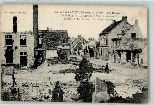 Knokke-Heist 1914 Feldpost WK I Ramskapelle Foto AK