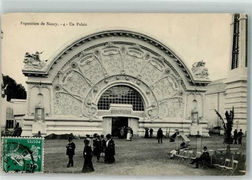 Nancy 1909 Exposition Un Palais Briefmarke Bildseite