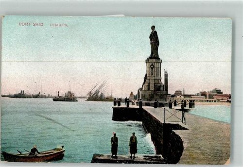 Port Said Denkmal Lessep Hafen