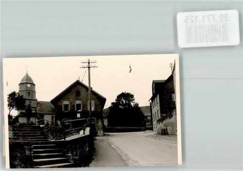 Dutenhofen Kirche Rathaus Ort handschrifltich Foto Original aus Archiv eines Ansichtskartenverlags