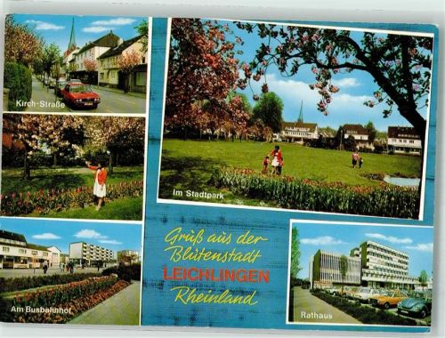 Leichlingen 1985 Kirchstrasse Am Busbahnhof Rathaus VW Käfer
