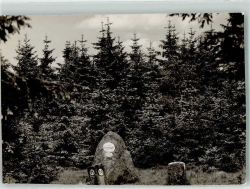 Zinse Foto Original aus Archiv eines Ansichtskartenverlags Gedenkstein Ort handschriftlich