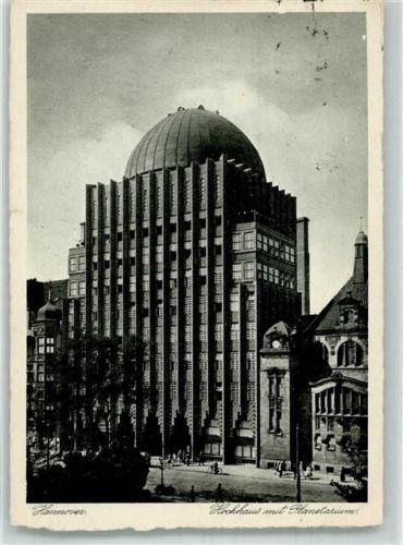 Hannover 1930 Hochhaus Planetarium Sternwarte Foto AK