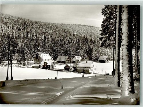 Herrenwies Kurhotel Kirche Winter Schnee Schwarzwald