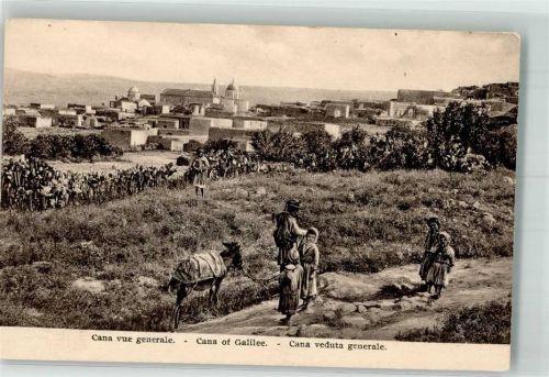 Tiberias 1927 Tracht Esel Cana of Galilee Kanaa