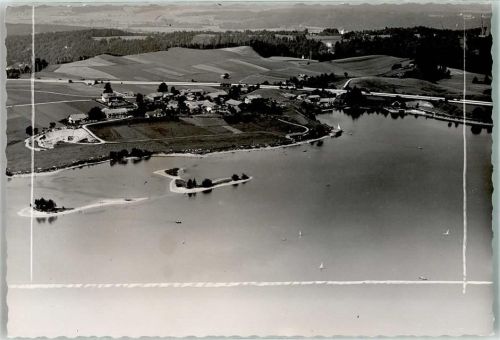 Seehausen 1955 Fliegeraufnahme Seehauser See Ort handschrfitlich Foto Original aus Archiv eines Ansichtskartenverlags