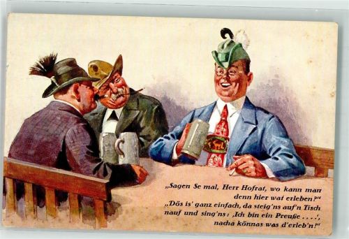 Bierkrug Zigarette Tracht EKM. 138
