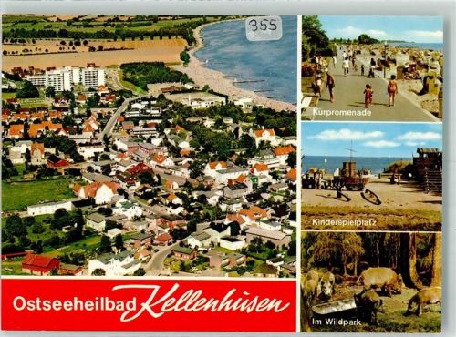 Kellenhusen Fliegeraufnahme Kurpromenade Wildpark Spielplatz