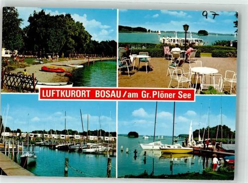 Bosau Strand am Großen Plöner See Jachthafen Campingplatz