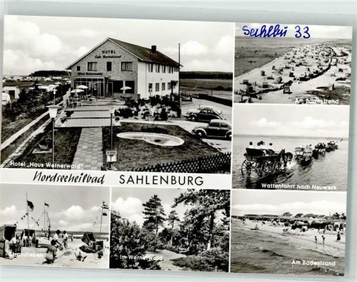 Sahlenburg Hotel Haus Wernerwald Schwimmbad Strand Wattenfahrt VW Käfer