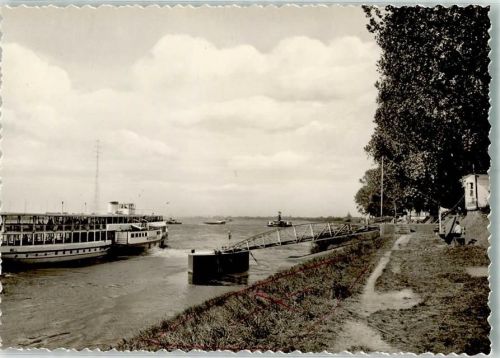46562 W4223 Götterswickerhamm , Niederrhein FOTO KEINE AK Rheinschifffahrt Fahrgastschiff Westmark Foto Original aus Archiv eines Ansichtskartenverlags Ort handschriftlich Farbmarkierungen im Bild
