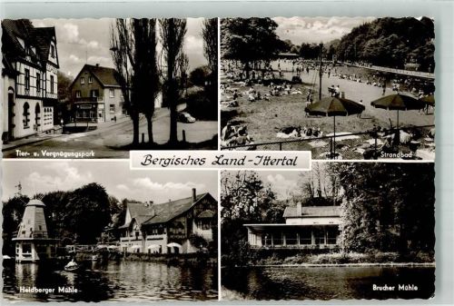 Haan Brucher Mühle Ittertal Strandbad FOTO AK