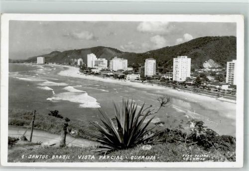 Santos 1958 Foto Postal Stempel Ohne Postwertzeichen eingeg. Postamt Nürnberg