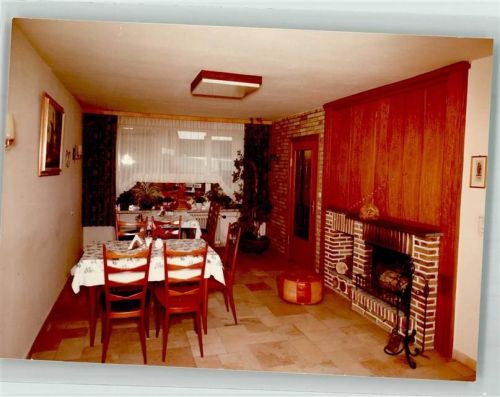 Ascheffel Pension Blender Kaminzimmer Foto Original aus Archiv eines Ansichtskartenverlags