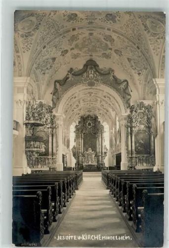 Mindelheim 1912 Inneres Jesuitenkirche