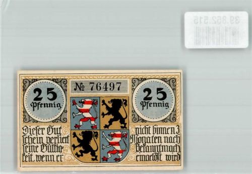 Hildburghausen 25 Pfennig Gutschein Nr. 76497