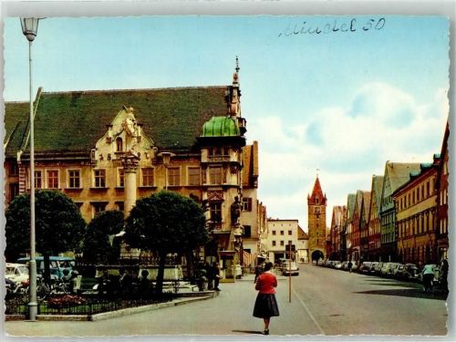 Mindelheim Maximilianstraße Altes Rathaus VW Käfer VW Bulli Oldtimer Telefonzelle