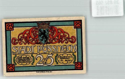 Pößneck 25 Pf Gutschein