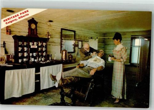 Calgary Barber Shop Frau Heritage Park Friseur