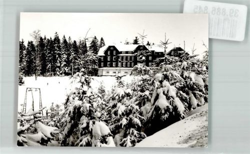 Sand Winter Hotel Ort handschriftlich Foto Original aus Archiv eines Ansichtskartenverlags